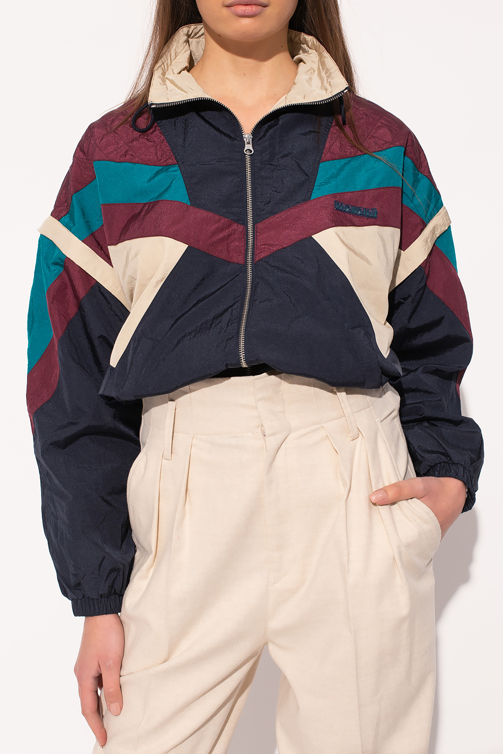 Other Suede Over Printed Trucker Jacket